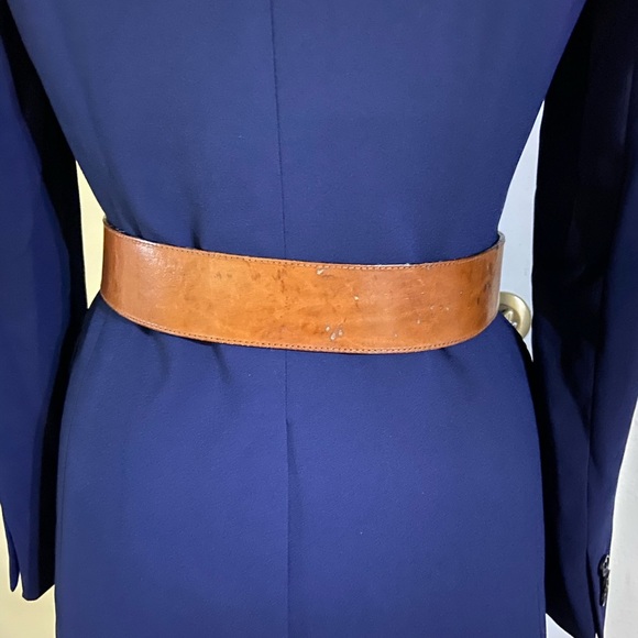 Vintage wide leather belt - Picture 6 of 9